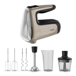 Tefal Powermix Silence 4-in-1, 850 W, beige - Hand mixer HT663AF0
