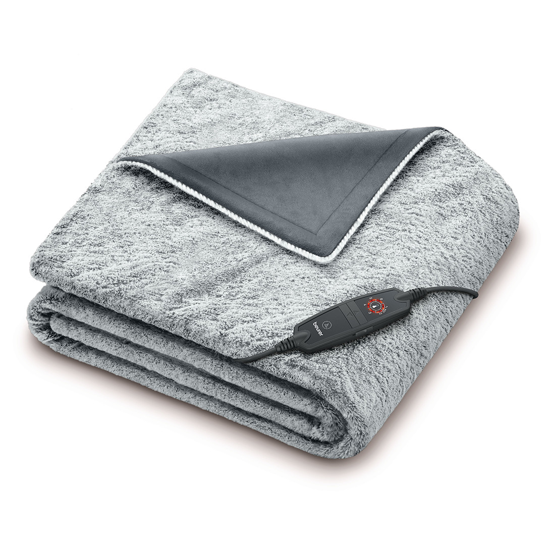 Beurer HD 75 Nordic Grey, 180 x 130 cm, pilka - Šildoma antklodė