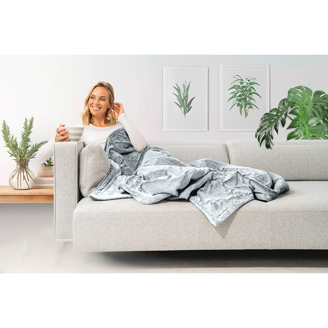 Beurer HD 75 Nordic Grey, 180 x 130 cm, pilka - Šildoma antklodė
