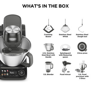 Kenwood Smart Touch, 1000 W, juodas - Virtuvinis kombainas