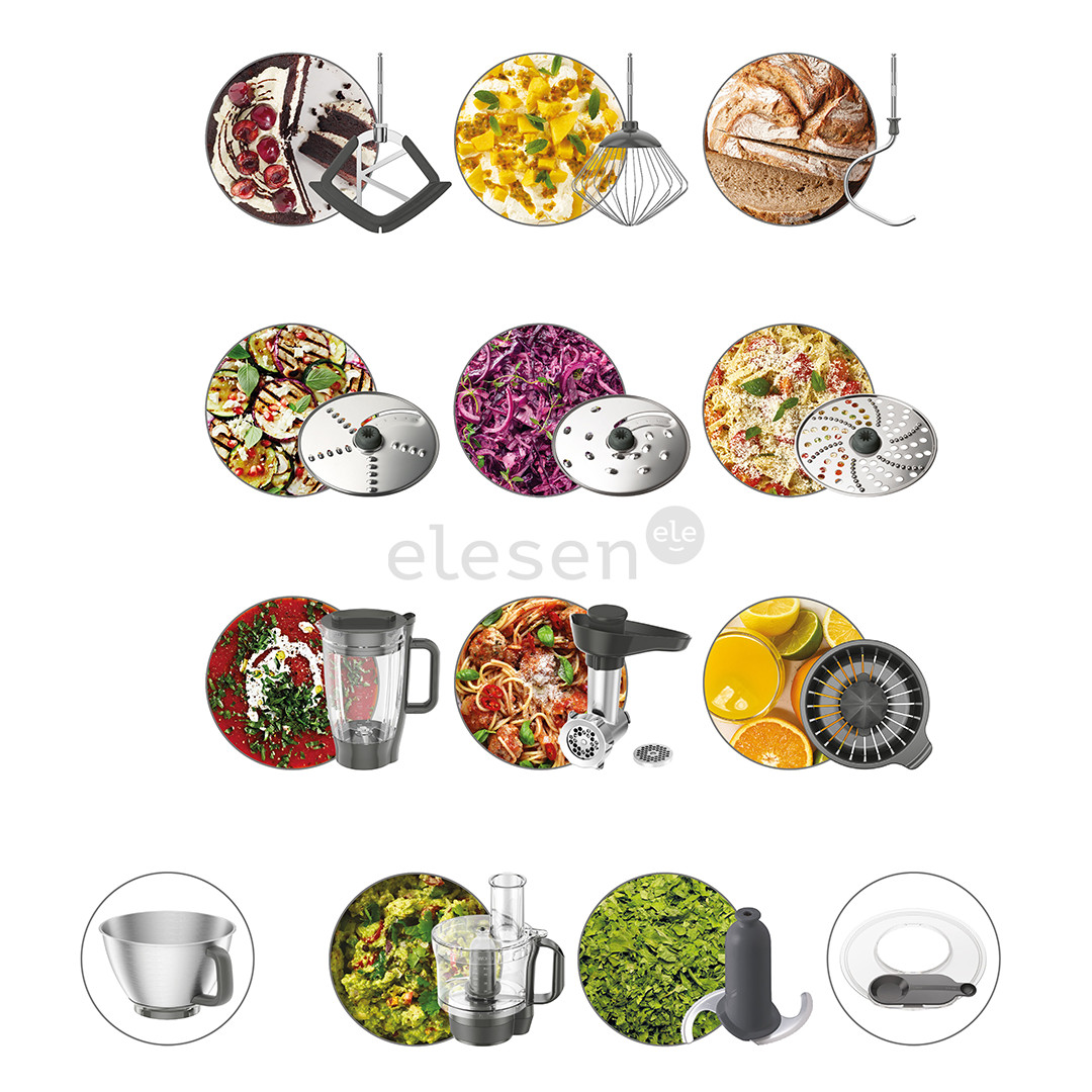 Kenwood Smart Touch, 1000 W, juodas - Virtuvinis kombainas