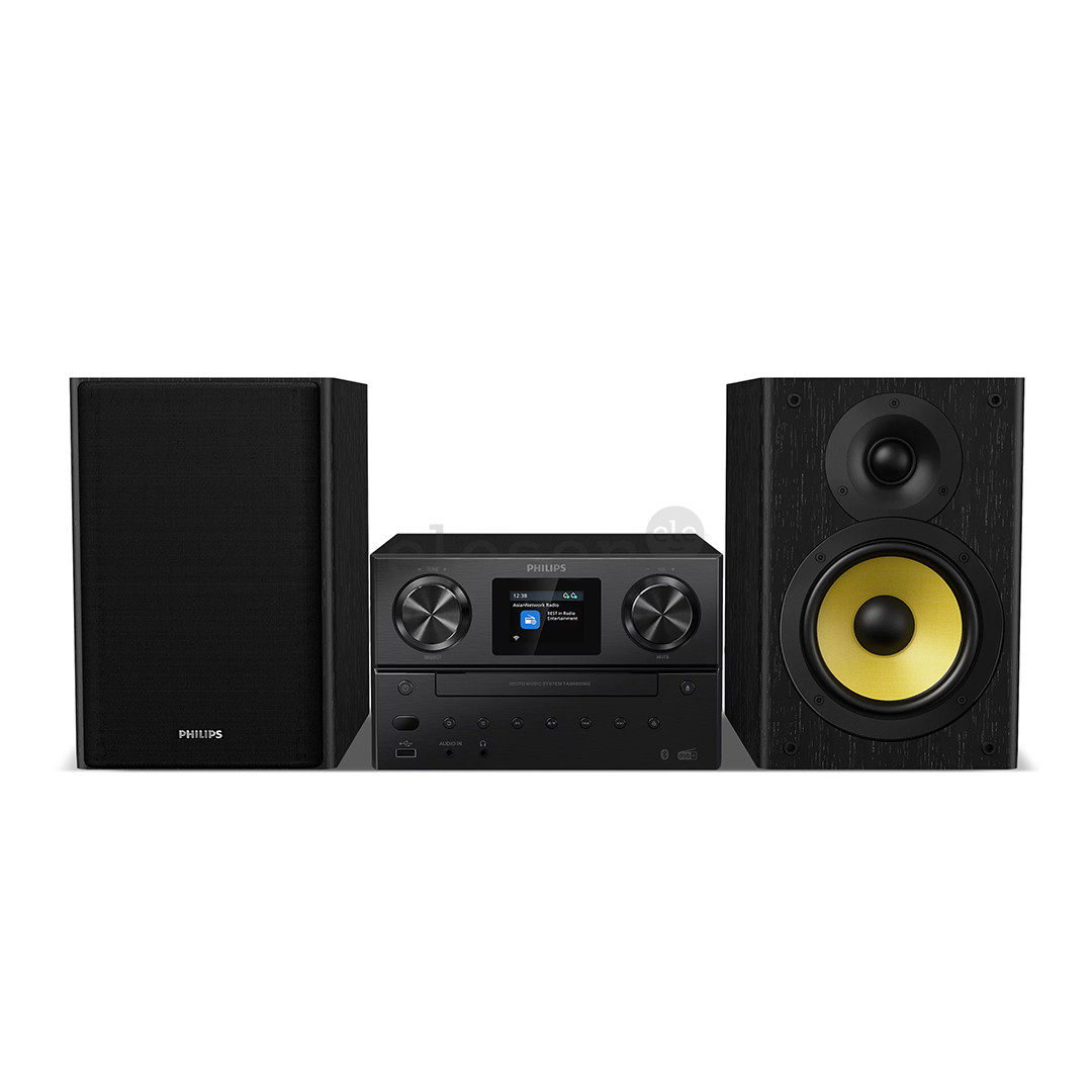 Philips TAM8905M2, 2.0, black - Music system