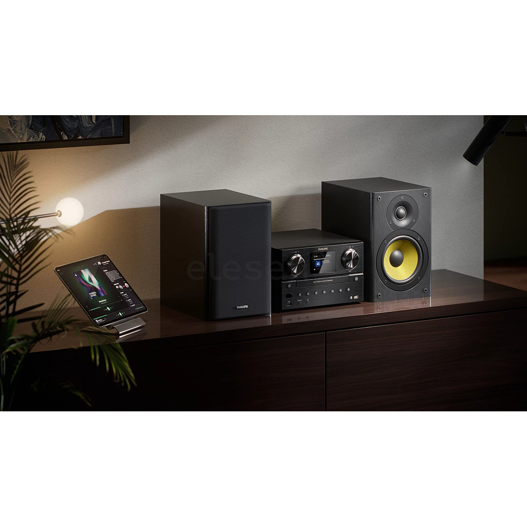 Philips TAM8905M2, 2.0, black - Music system