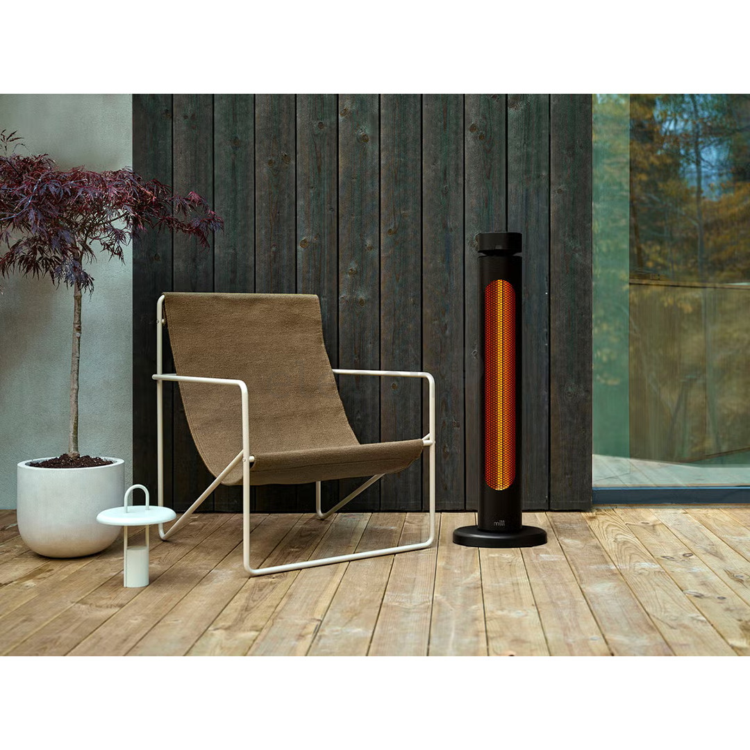 Mill Outdoor heater, 2000 W, black - Infrared patio heater