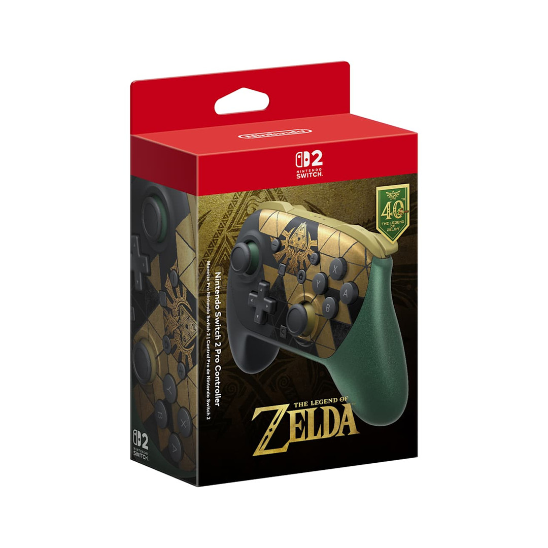 Nintendo Switch™ 2 Pro Controller The Legend of Zelda™ – 40th Anniversary Edition, черный/золотистый - Беспроводной контроллер