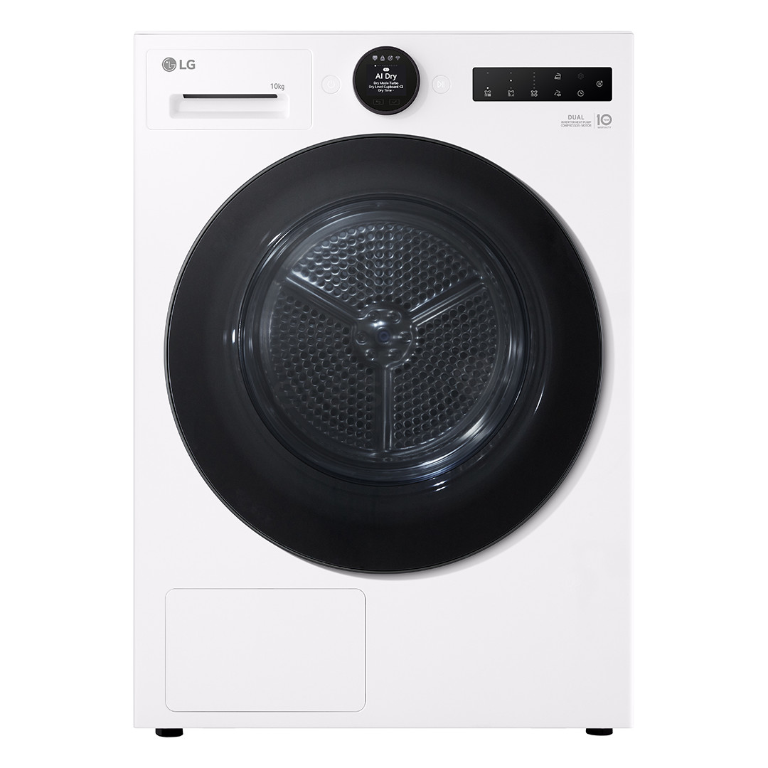 LG DUAL Inverter Heat Pump, 10 кг, глубина 66 см - Сушильная машина