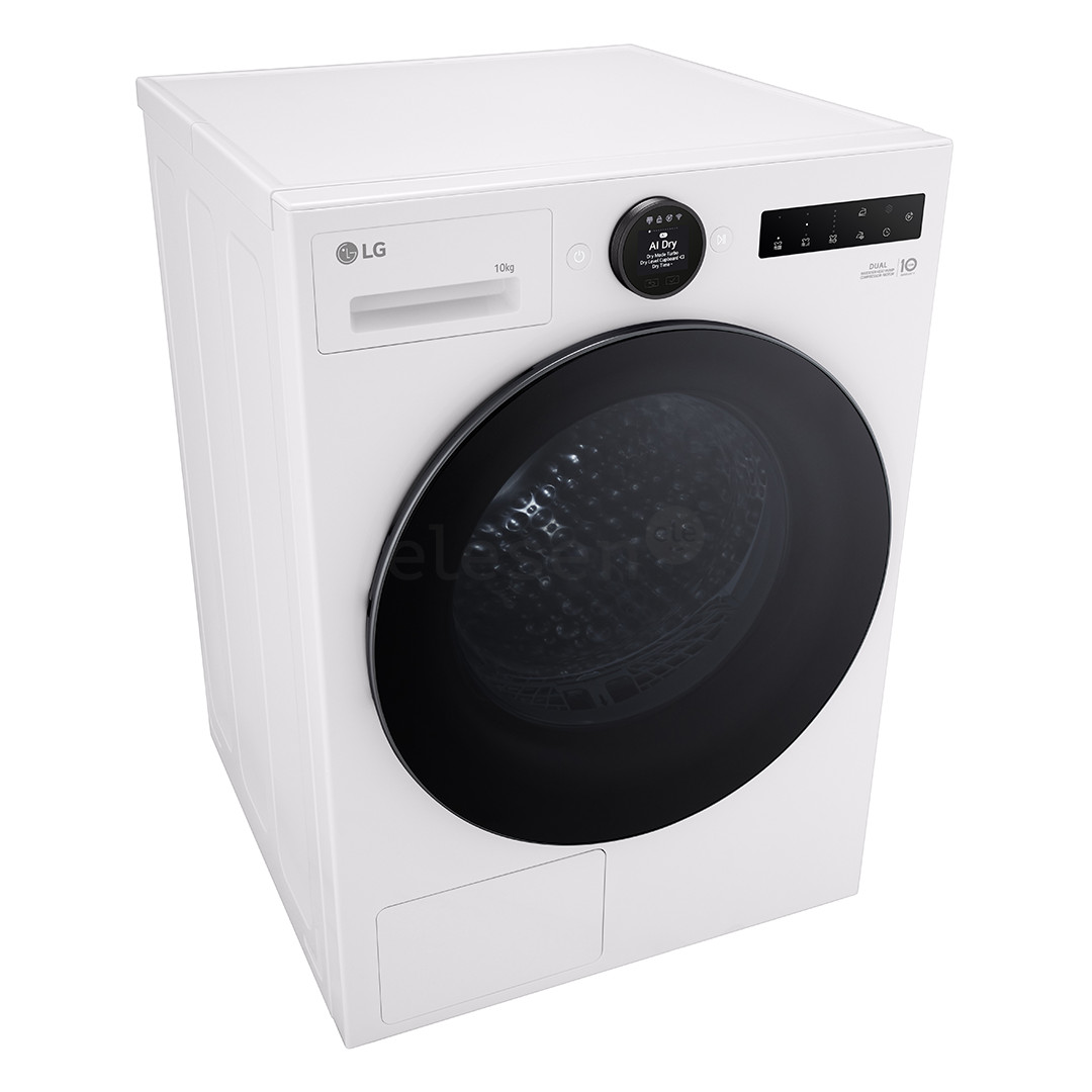 LG DUAL Inverter Heat Pump, 10 кг, глубина 66 см - Сушильная машина