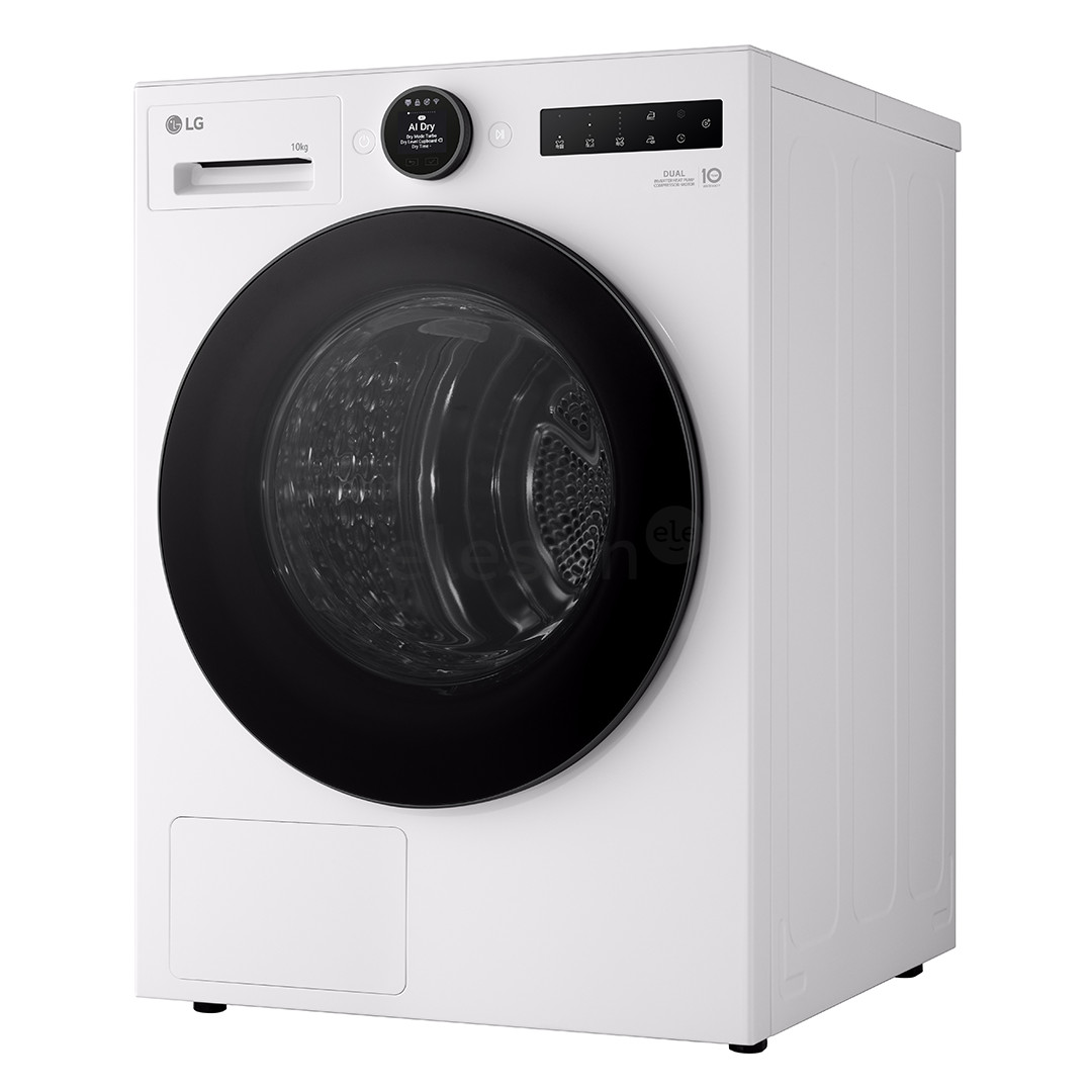 LG DUAL Inverter Heat Pump, 10 кг, глубина 66 см - Сушильная машина
