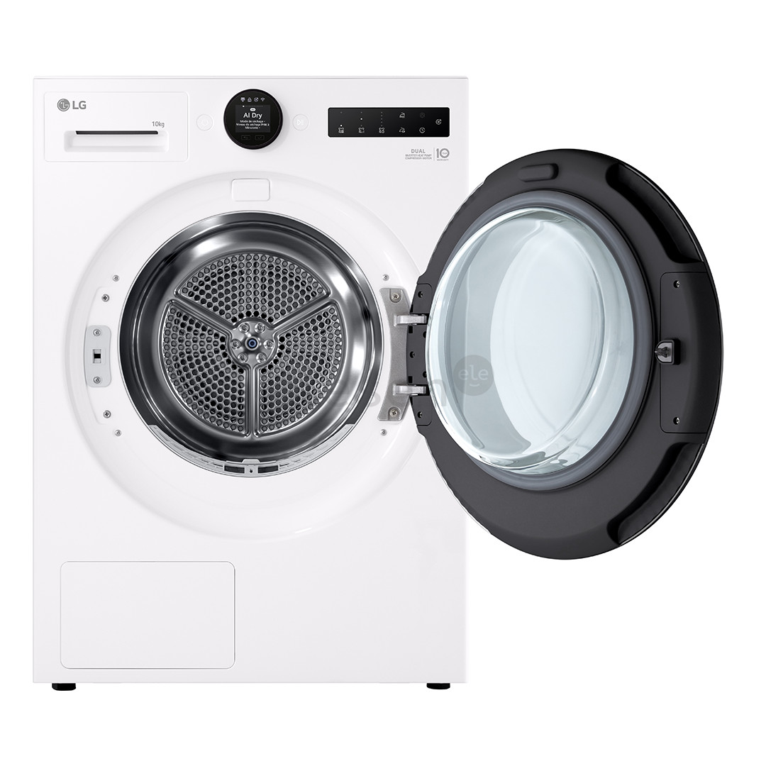 LG DUAL Inverter Heat Pump, 10 кг, глубина 66 см - Сушильная машина