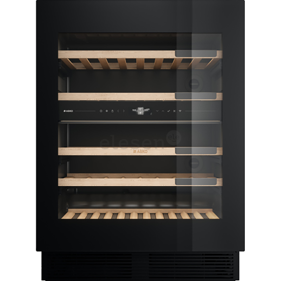 Asko Elements Series 8, 38 bottles, height 82 cm, black - Built-in wine cooler