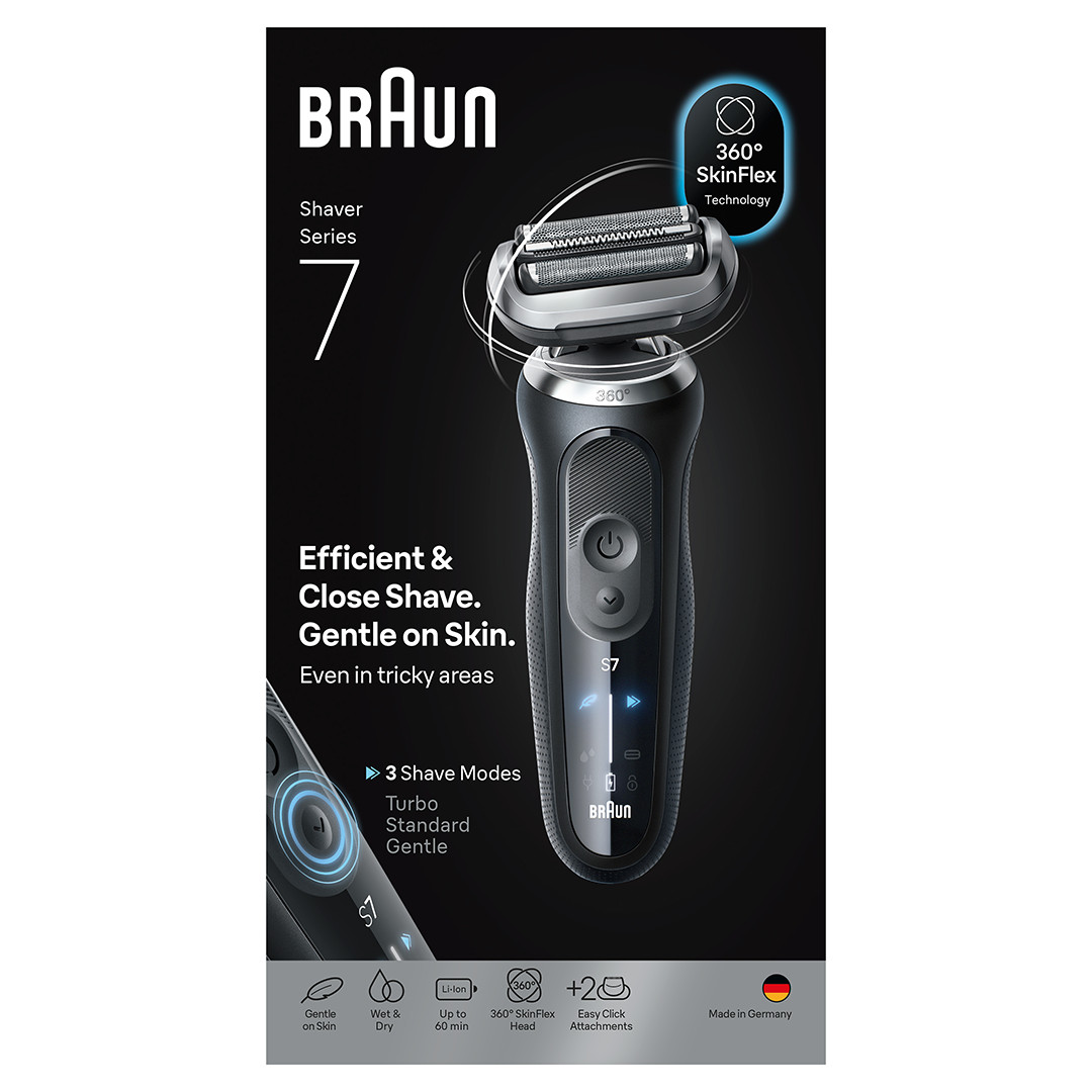 Braun, Series 7, Wet & Dry, juoda - Barzdaskutė