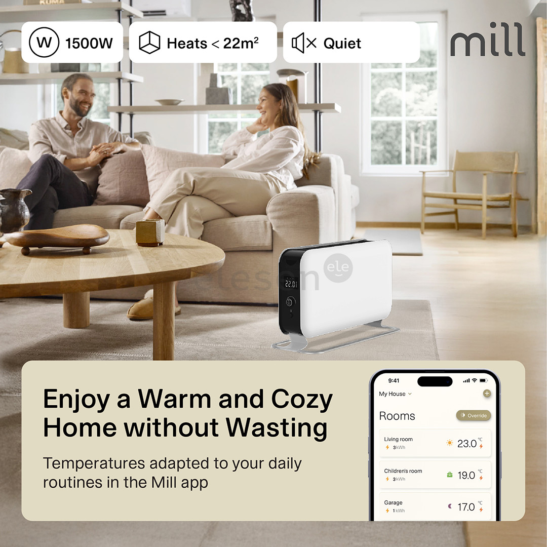 Mill WiFi Max, 1500 W, white - Portable heater