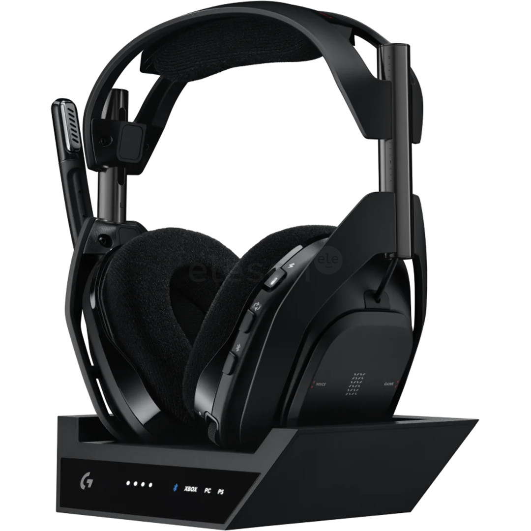 Logitech ASTRO A50 X LIGHTSPEED, juodos - Belaidės ausinės