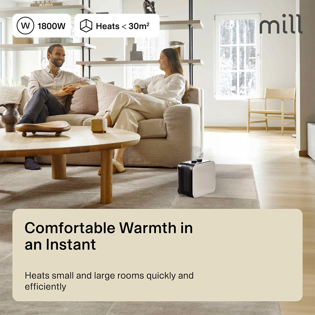 Mill Compact, 1800 W, white - Fan-heater