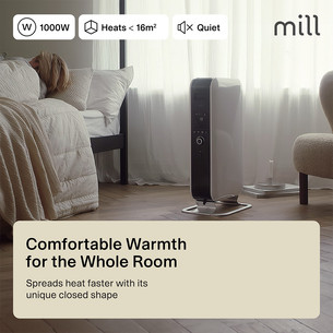 Mill Gentle Air, 1000 W, white - Oil filled radiator