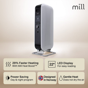 Mill Gentle Air, 1000 W, white - Oil filled radiator