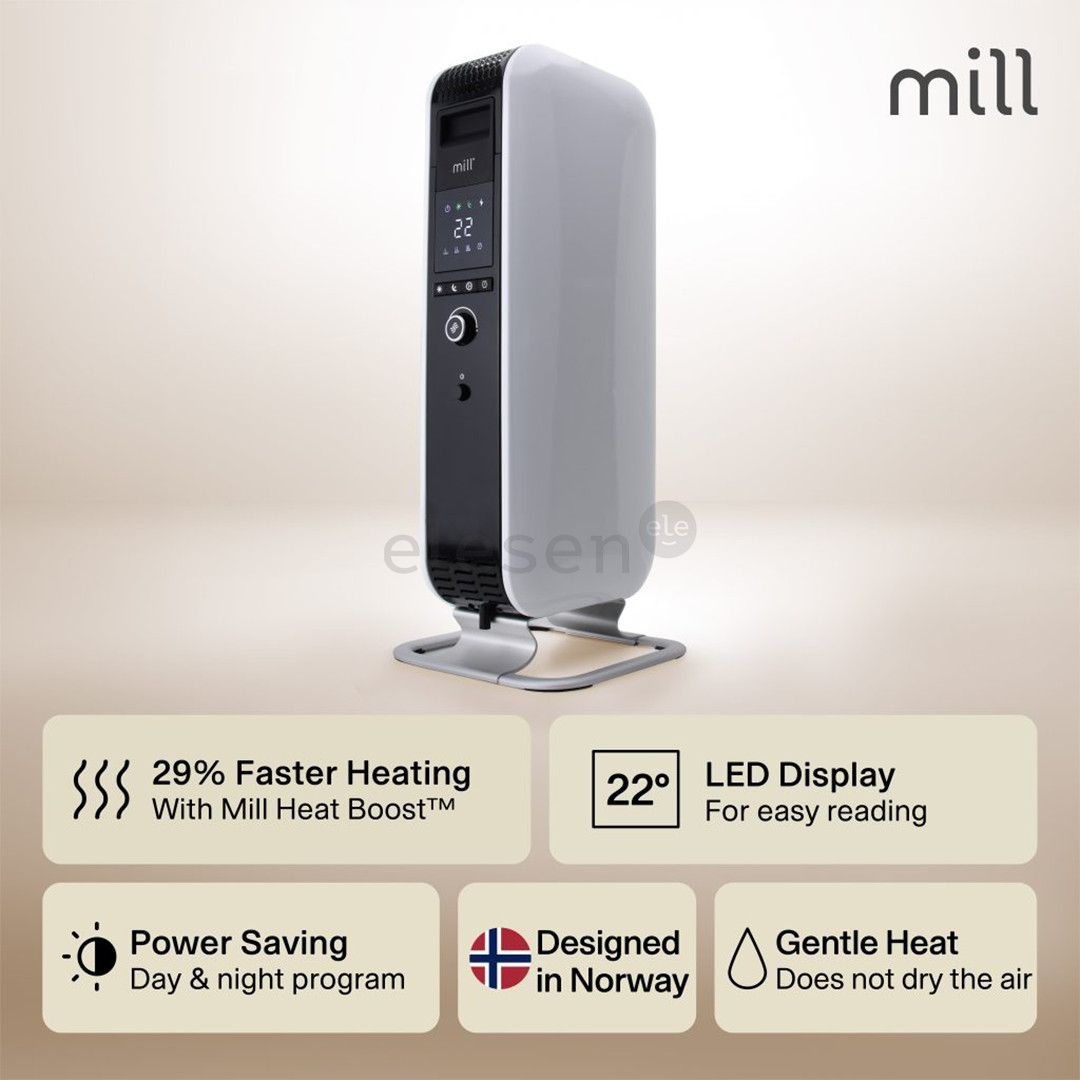 Mill Gentle Air, 1000 W, white - Oil filled radiator