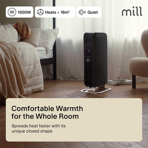 Mill Gentle Air, 1000 W, black - Oil filled radiator