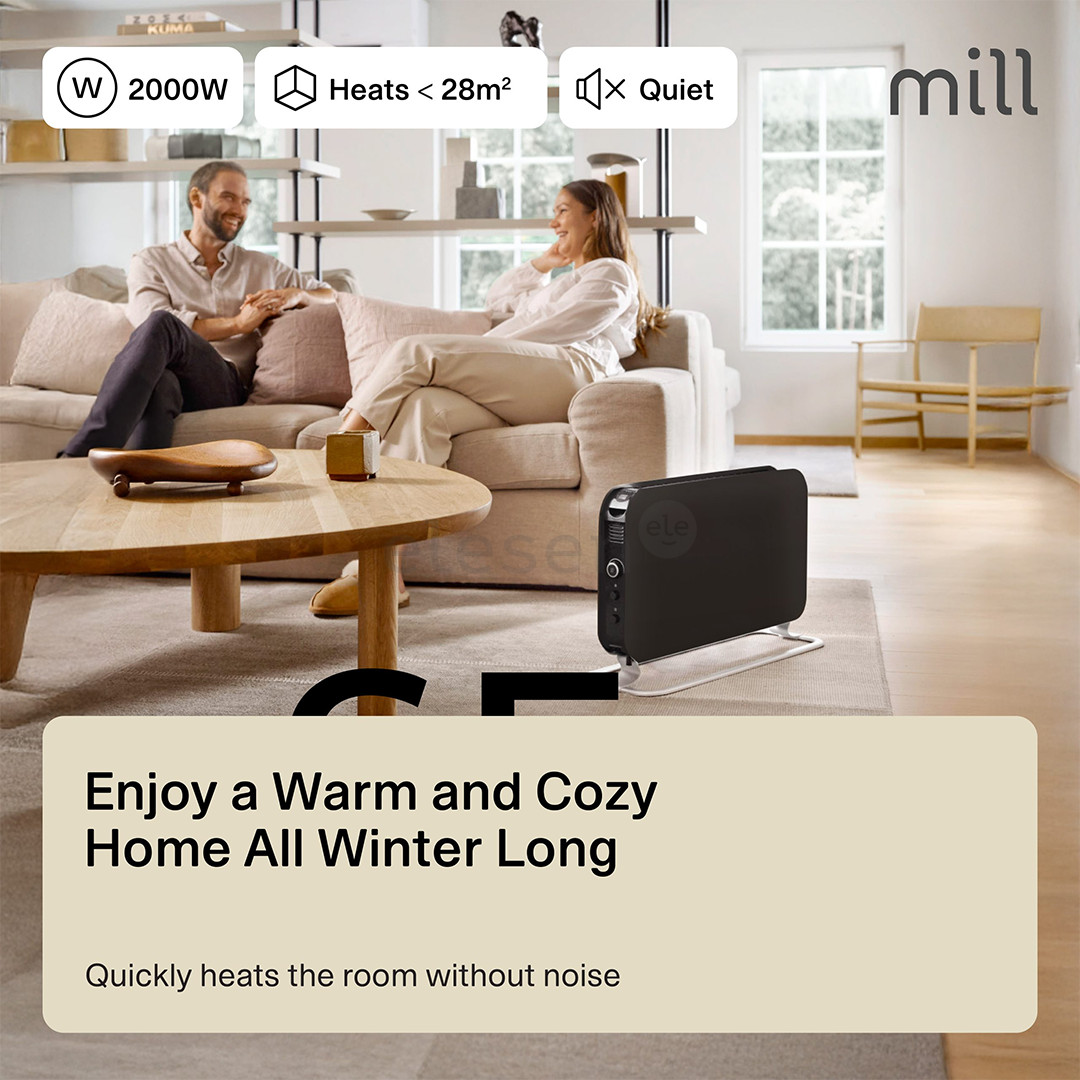 Mill Instant, 2000 W, black - Portable heater