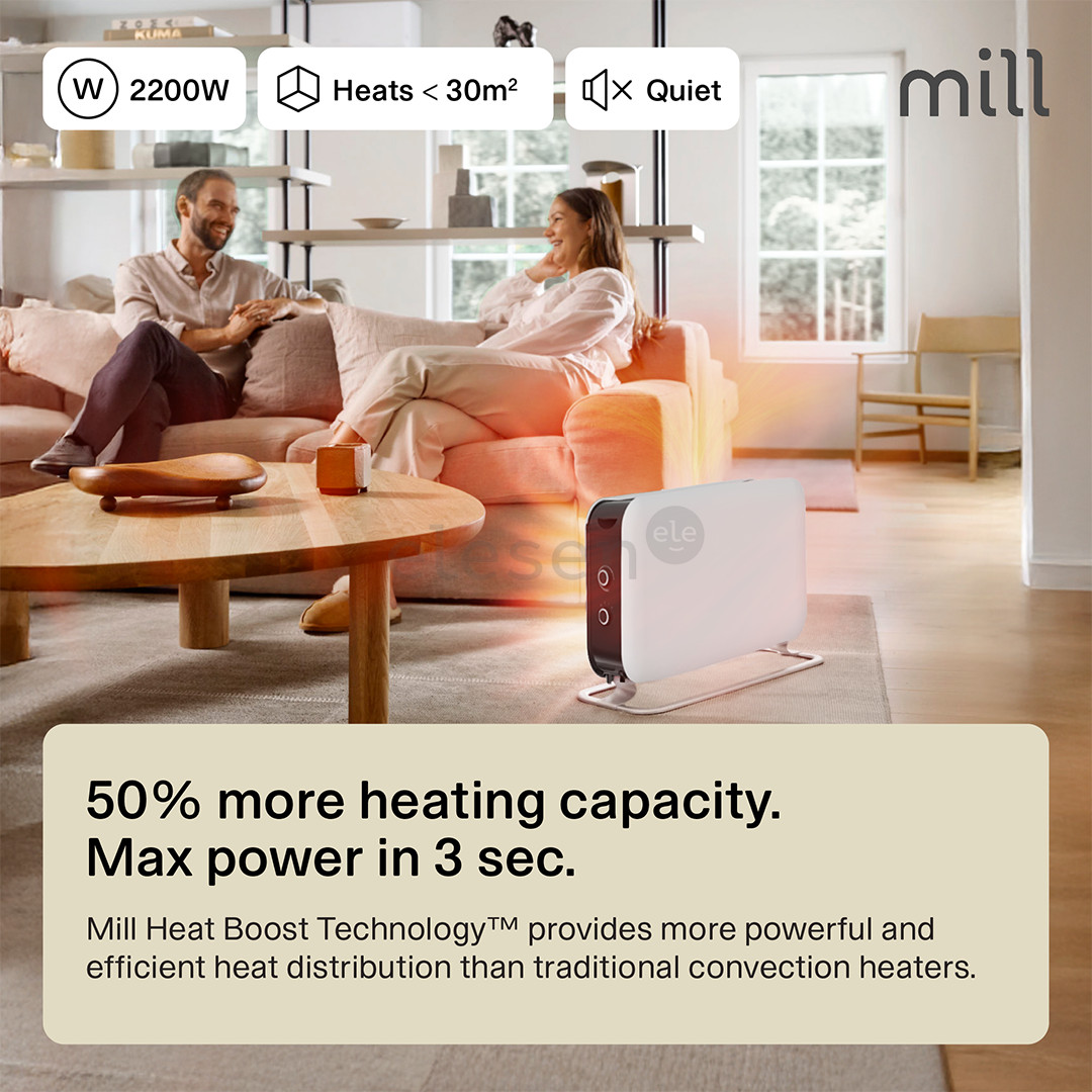 Mill Instant Max Mec, 2200 W, white - Portable heater