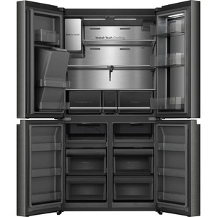 Hisense Hi7, NoFrost, 615 l, aukštis 179 cm, tamsaus nerūdijančio plieno - SBS Šaldytuvas