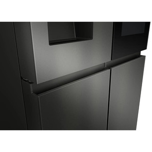 Hisense Hi7, NoFrost, 615 l, aukštis 179 cm, tamsaus nerūdijančio plieno - SBS Šaldytuvas