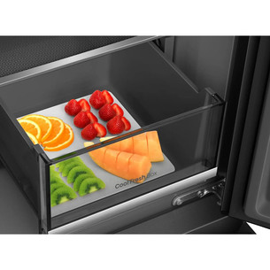 Hisense Hi7, NoFrost, 615 l, aukštis 179 cm, tamsaus nerūdijančio plieno - SBS Šaldytuvas
