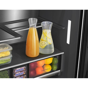 Hisense Hi7, NoFrost, 615 l, aukštis 179 cm, tamsaus nerūdijančio plieno - SBS Šaldytuvas