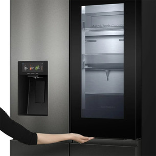 Hisense Hi7, NoFrost, 615 l, aukštis 179 cm, tamsaus nerūdijančio plieno - SBS Šaldytuvas