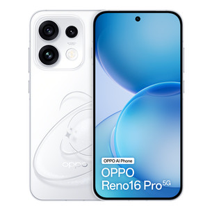 OPPO Reno16 Pro, baltas - Išmanusis telefonas