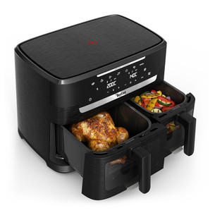 Tefal Ever Fry XXL Dual, 2700 W, 11 l, juoda - Karšto oro gruzdintuvė