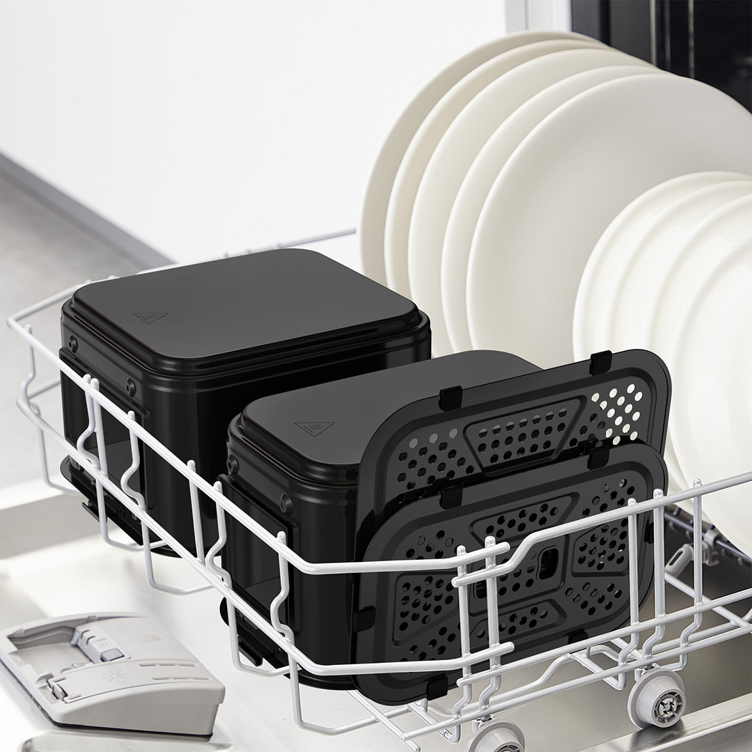Tefal Ever Fry XXL Dual, 2700 W, 11 l, juoda - Karšto oro gruzdintuvė