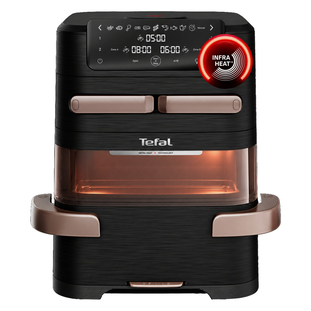 Tefal Ever Fry Trio, 2850 W, 12 l, juoda/vario spalvos - Karšto oro gruzdintuvė