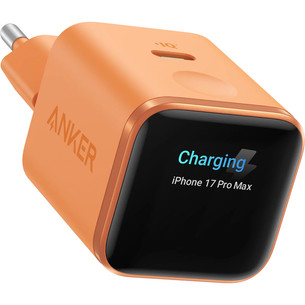 Anker Nano Smart Display Charger, 45 Вт, оранжевый - Зарядный адаптер A121DGO1