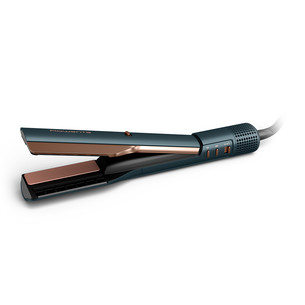Rowenta Air KeraStraight, 3-in-1, mėlynas/vario spalvos - Plaukų tiesintuvas