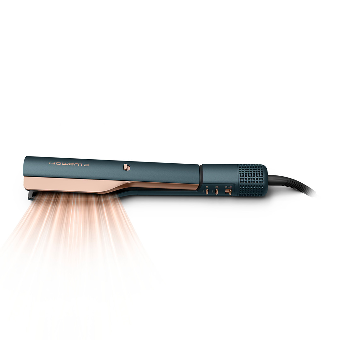 Rowenta Air KeraStraight, 3-in-1, mėlynas/vario spalvos - Plaukų tiesintuvas