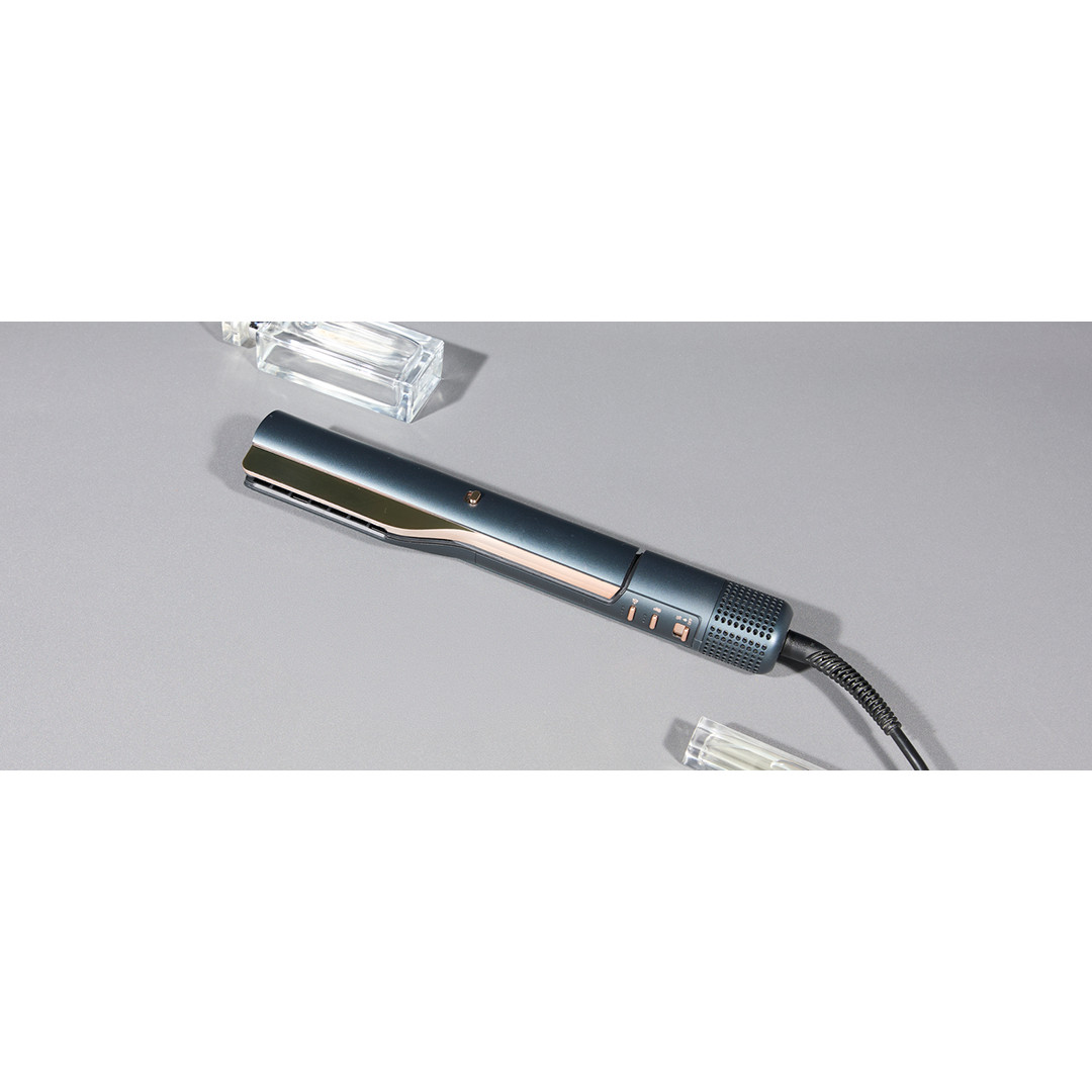 Rowenta Air KeraStraight, 3-in-1, mėlynas/vario spalvos - Plaukų tiesintuvas