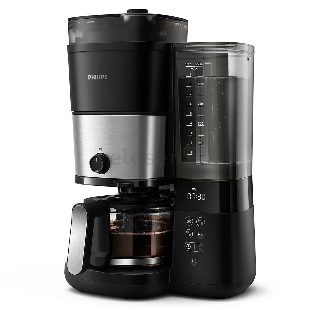 Philips All-in-1 Brew, 1000 W, 1.25 L, black - Filter coffee machine