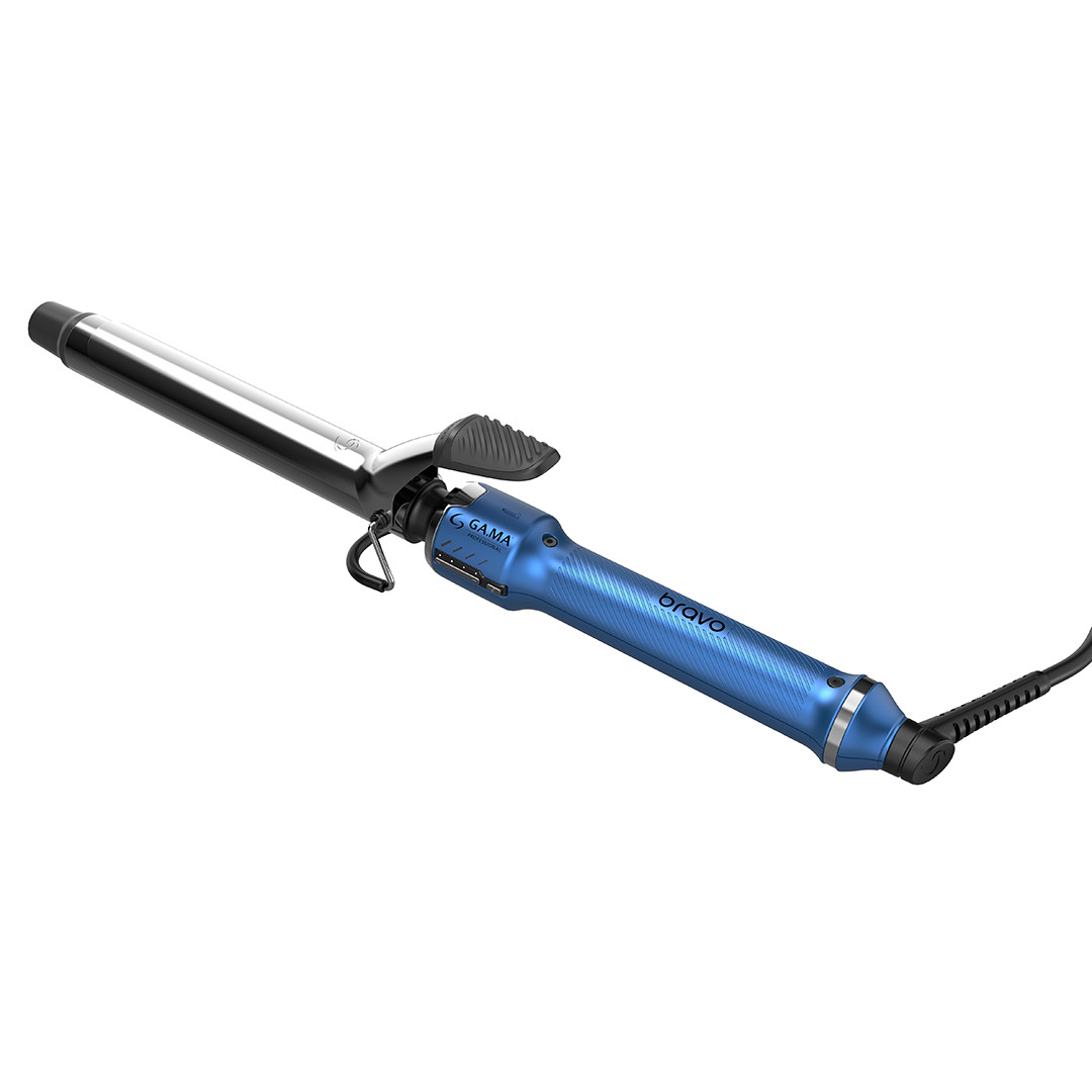 GA.MA Bravo Classic, 25 mm, 170 -230 °C, mėlynos - Plaukų garbanojimo žnyplės