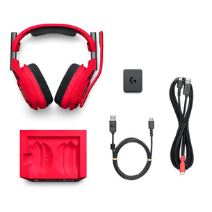 Logitech ASTRO A50 X LIGHTSPEED, raudonos - Belaidės ausinės
