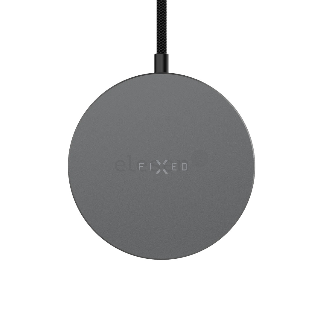 Fixed MagPad Slim, 25 W, Qi2.2, MagSafe, pilkas - Belaidis įkroviklis