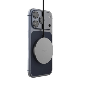 Fixed MagPad Slim, 25 W, Qi2.2, MagSafe, pilkas - Belaidis įkroviklis