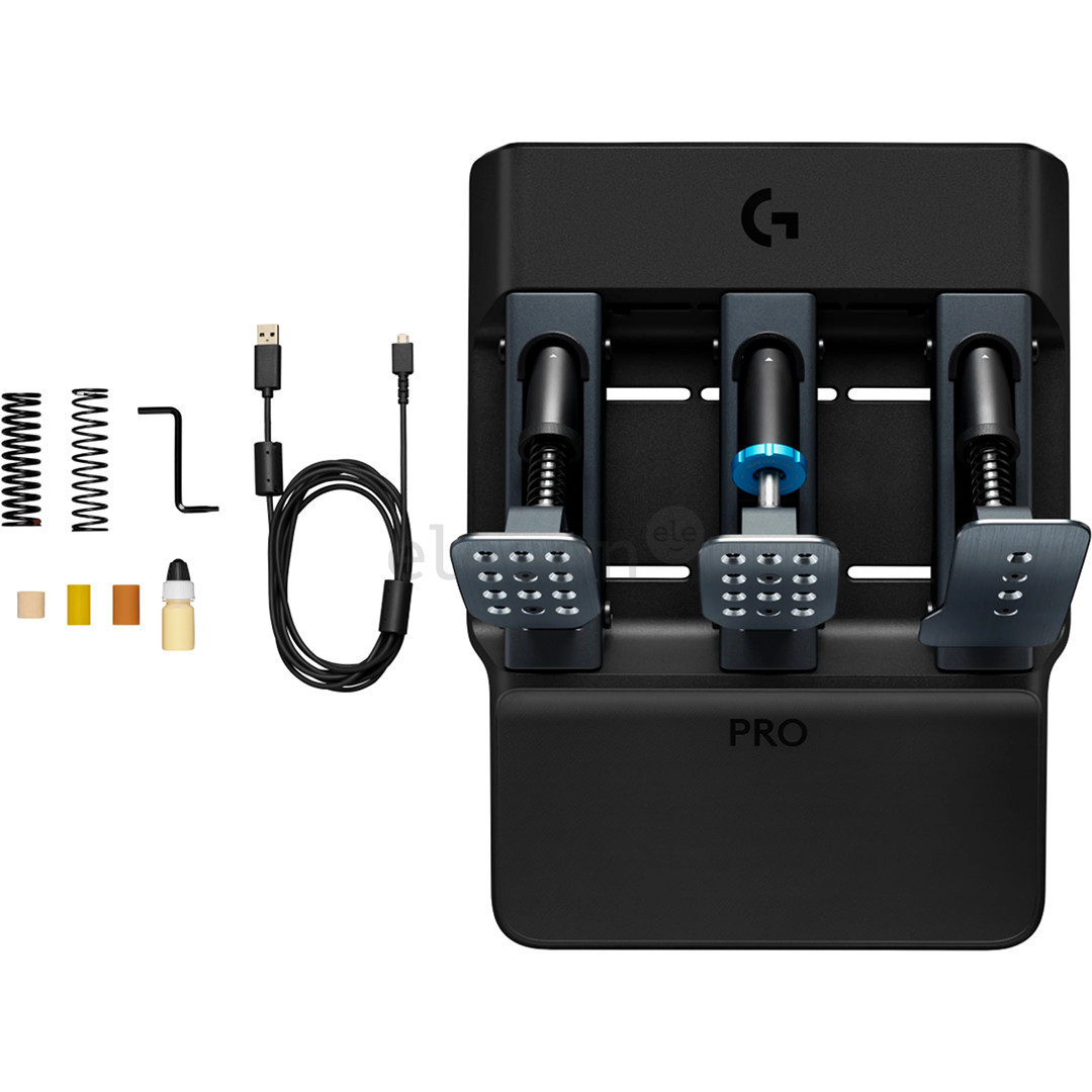 Logitech G Pro lenktynių pedalai, juodi - Simuliatoriaus pedalai