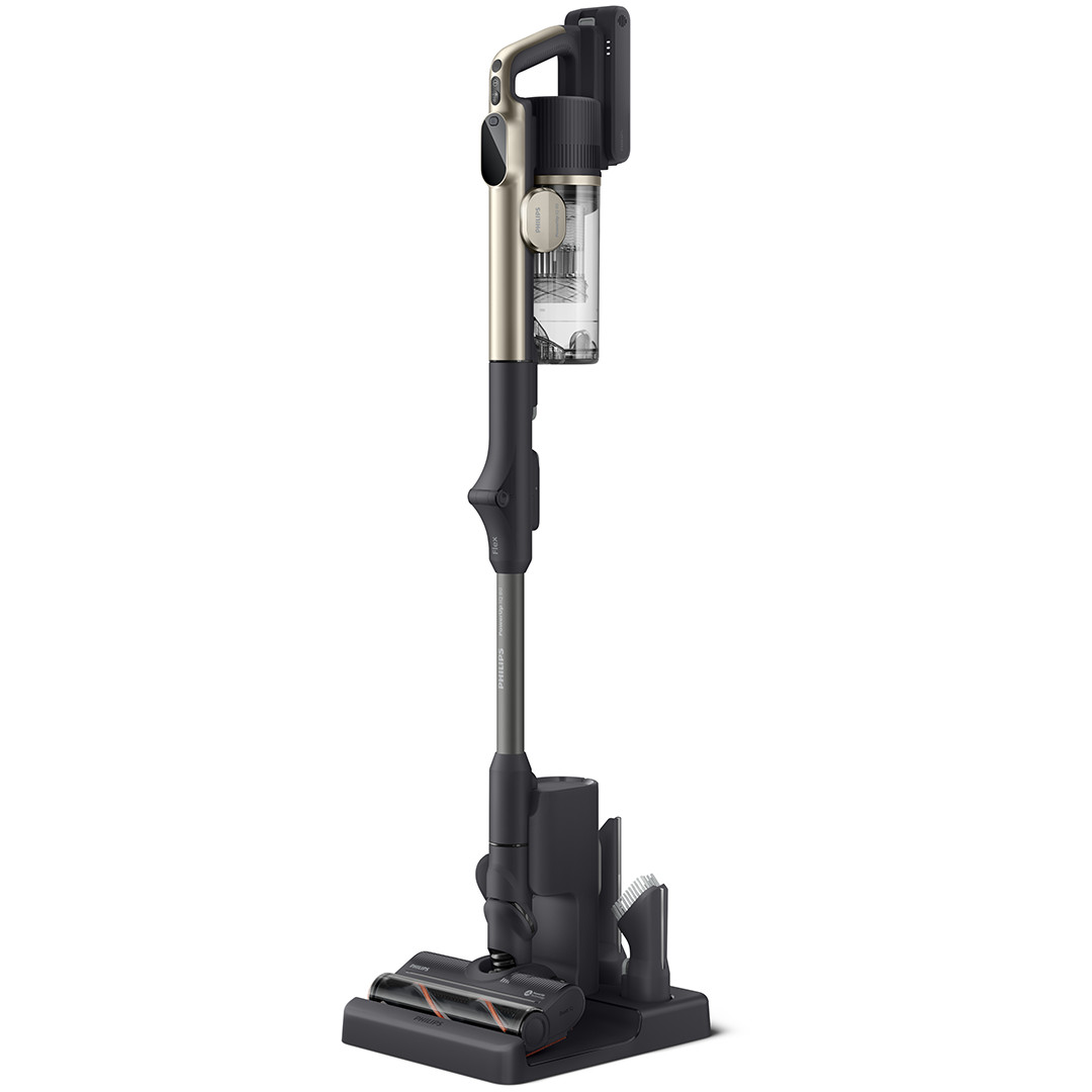Philips PowerUp IQ 80 Aqua+ Complete, smėlio spalvos - Belaidis dulkių siurblys