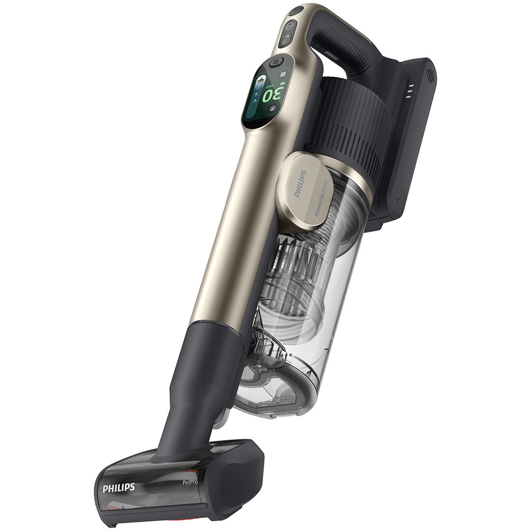 Philips PowerUp IQ 80 Aqua+ Complete, smėlio spalvos - Belaidis dulkių siurblys