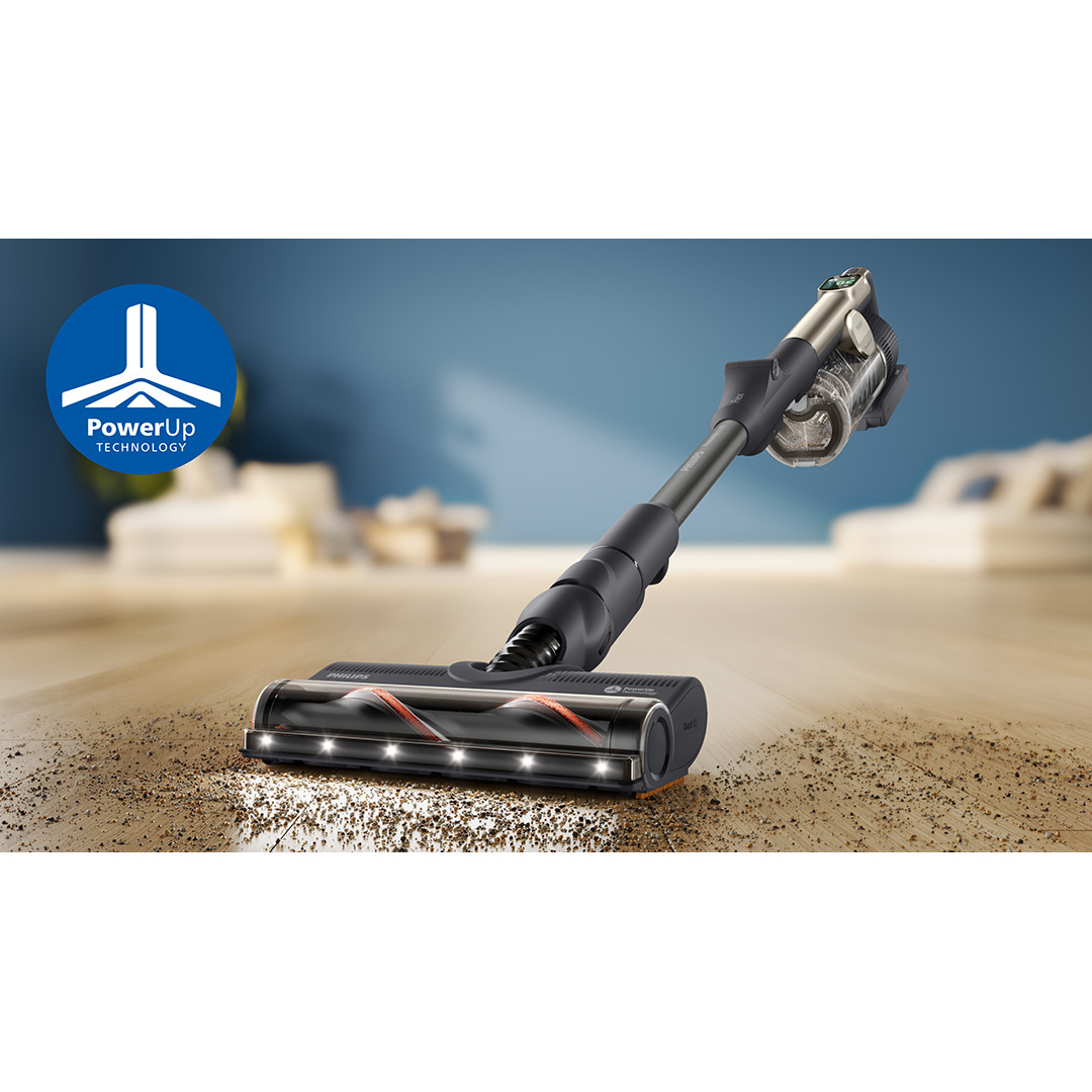 Philips PowerUp IQ 80 Aqua+ Complete, smėlio spalvos - Belaidis dulkių siurblys