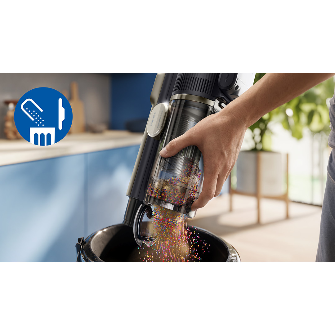 Philips PowerUp IQ 80 Aqua+ Complete, smėlio spalvos - Belaidis dulkių siurblys
