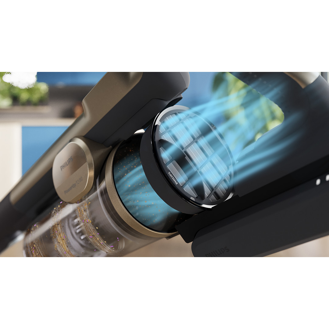 Philips PowerUp IQ 80 Aqua+ Complete, smėlio spalvos - Belaidis dulkių siurblys