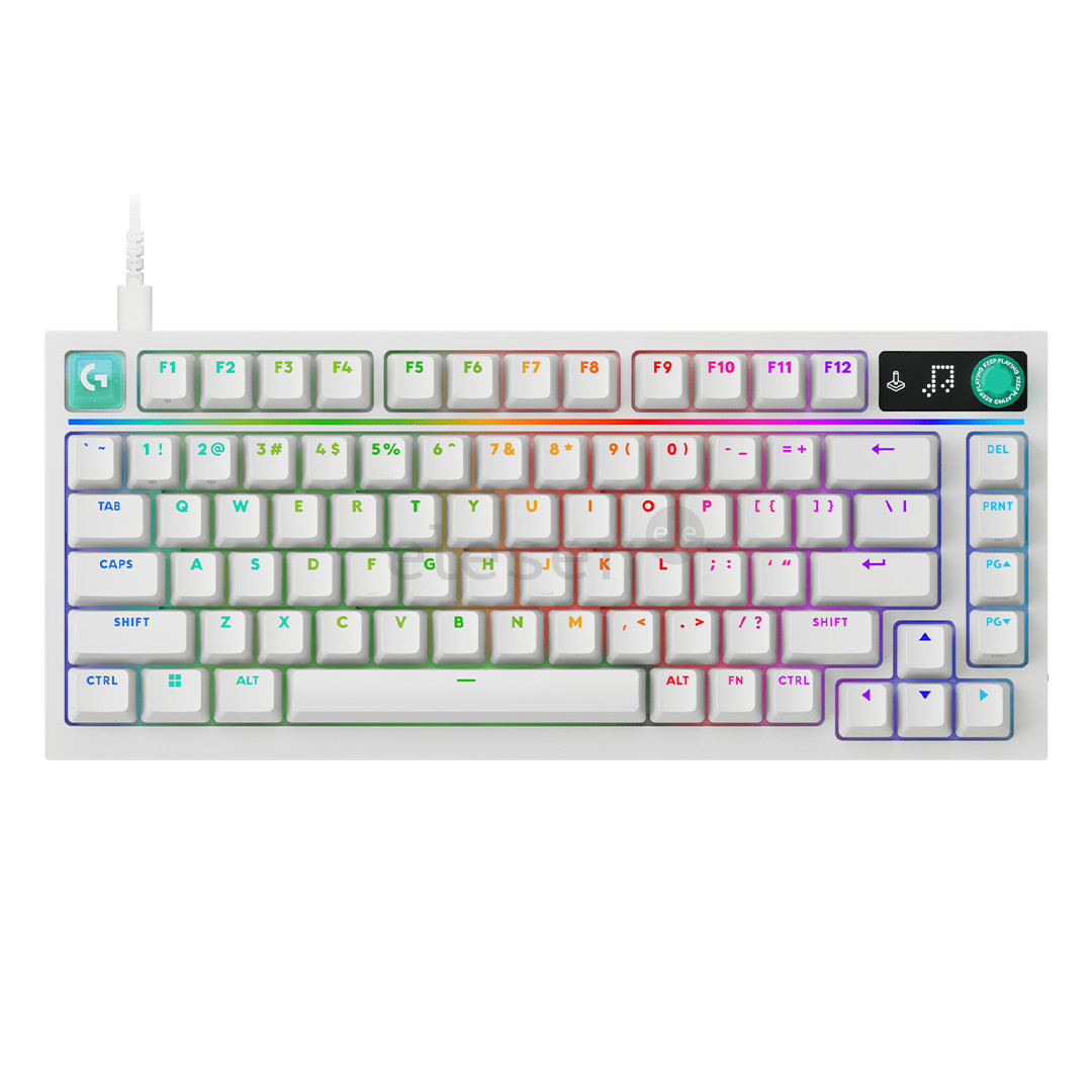 Logitech G316 X 75, tactile, US, balta - Klaviatūra