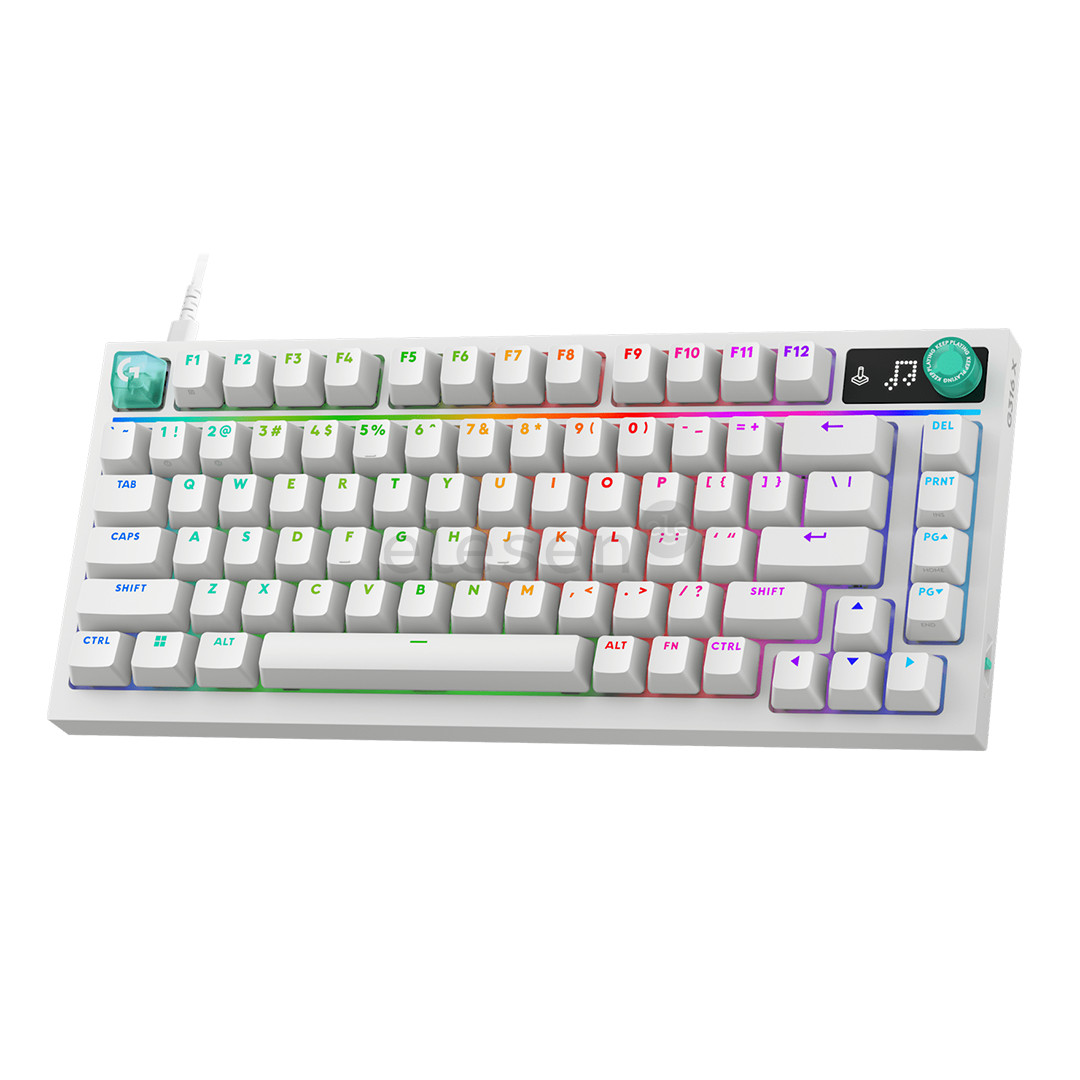 Logitech G316 X 75, tactile, US, balta - Klaviatūra